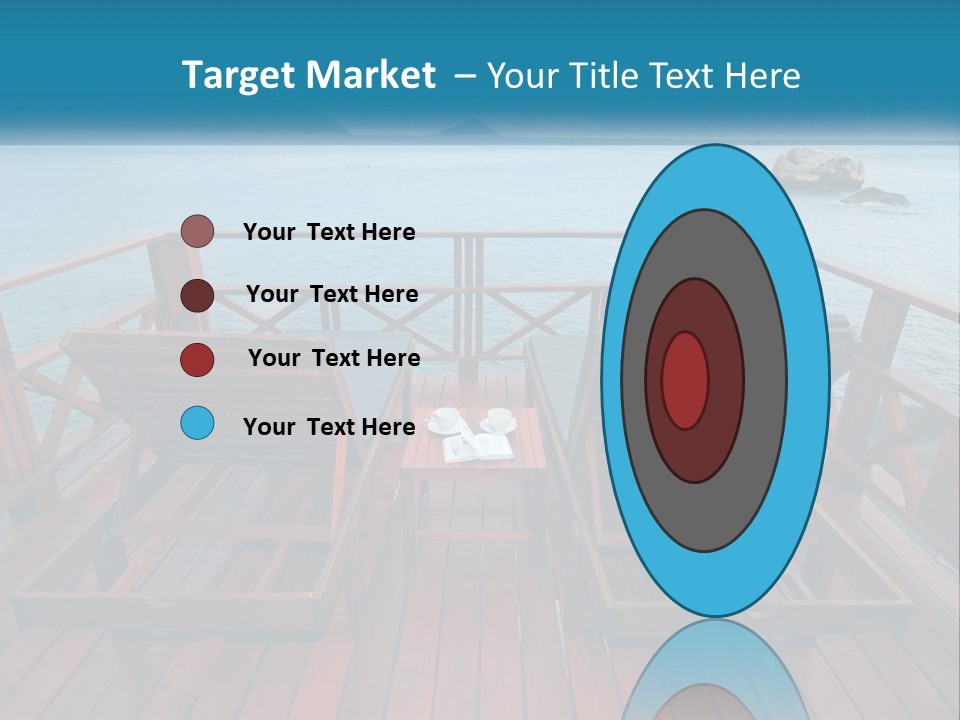 Sunbeds By The Sea PowerPoint Template