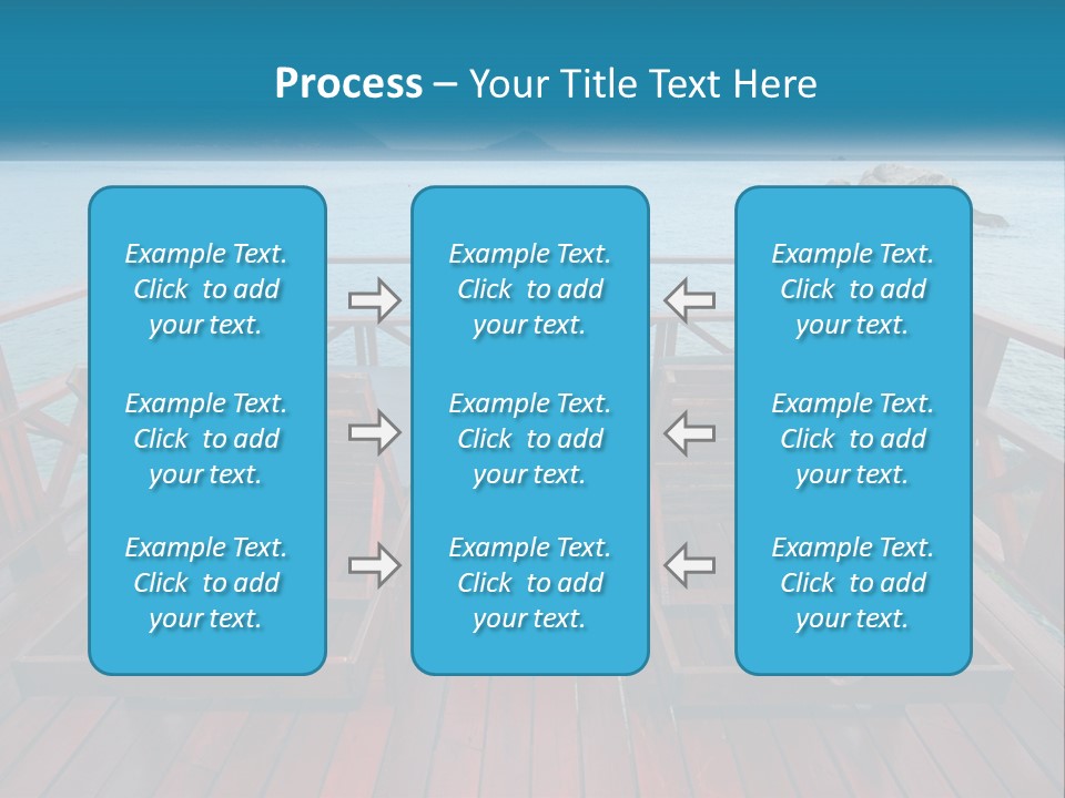 Sunbeds By The Sea PowerPoint Template