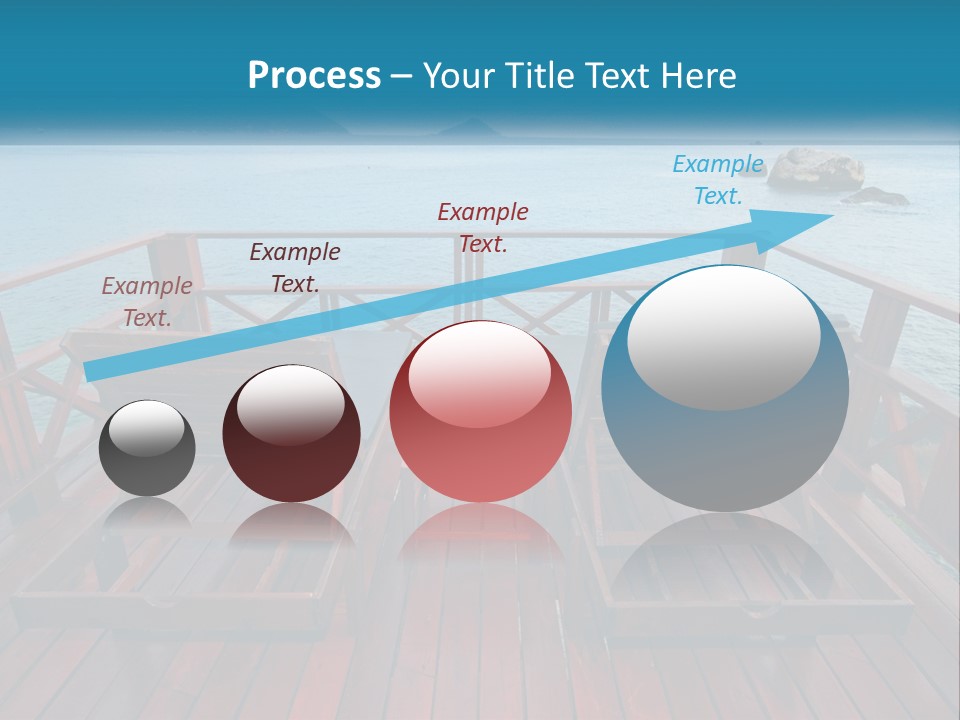 Sunbeds By The Sea PowerPoint Template