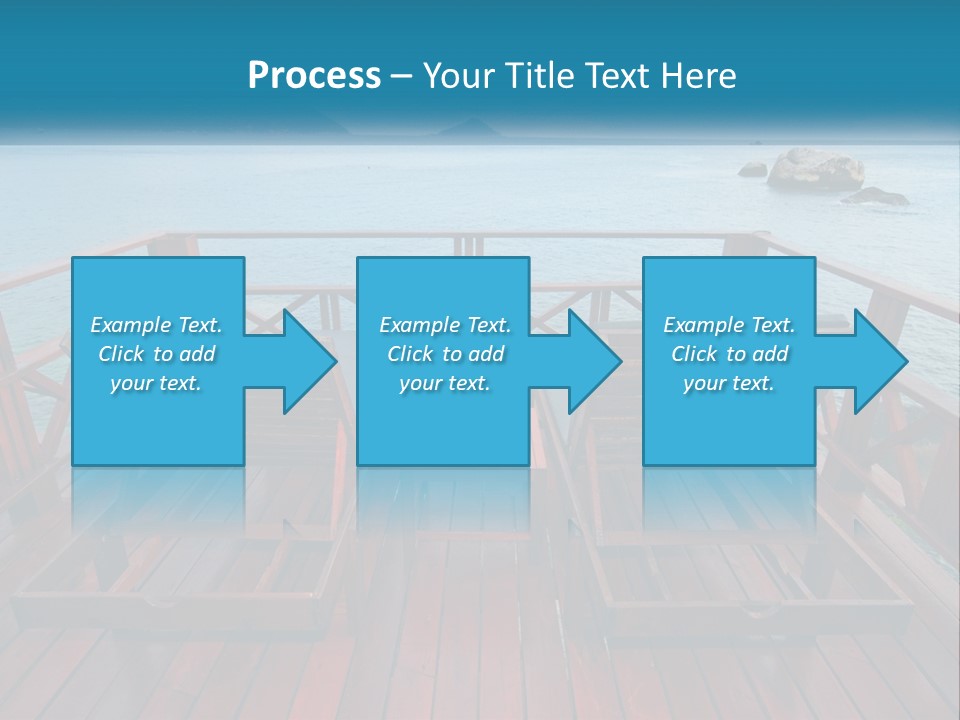 Sunbeds By The Sea PowerPoint Template