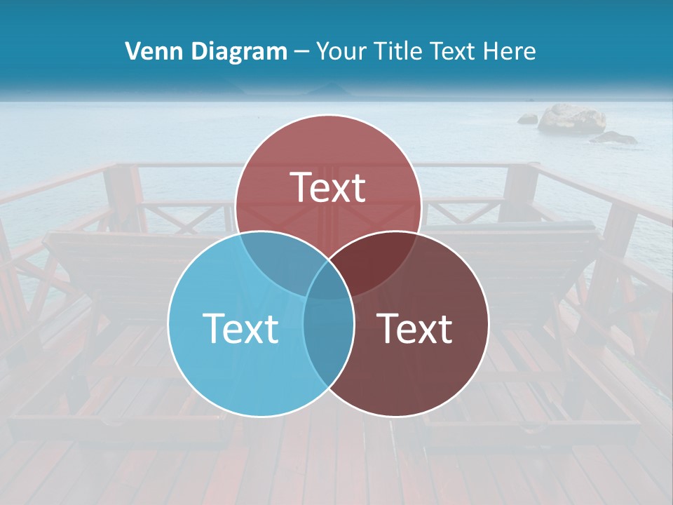 Sunbeds By The Sea PowerPoint Template