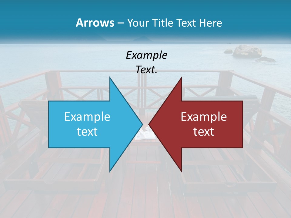 Sunbeds By The Sea PowerPoint Template