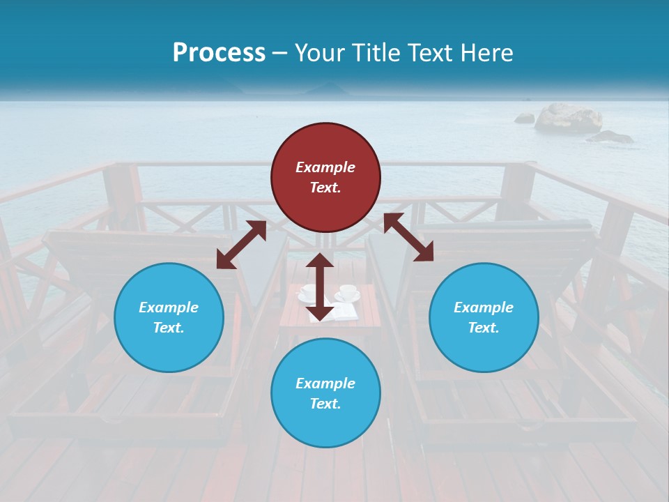 Sunbeds By The Sea PowerPoint Template