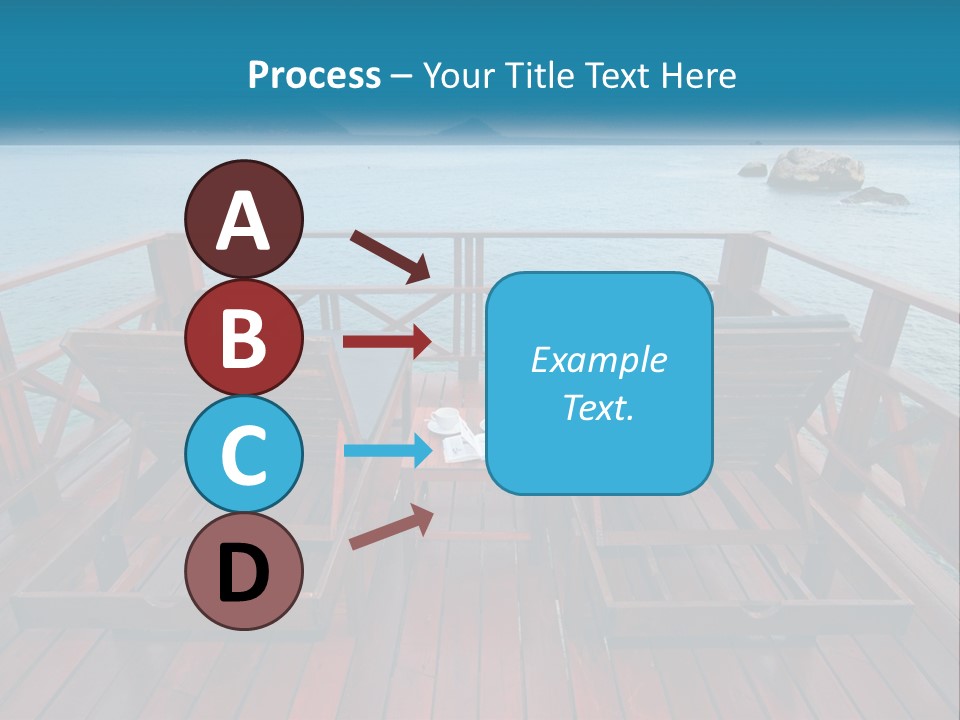 Sunbeds By The Sea PowerPoint Template