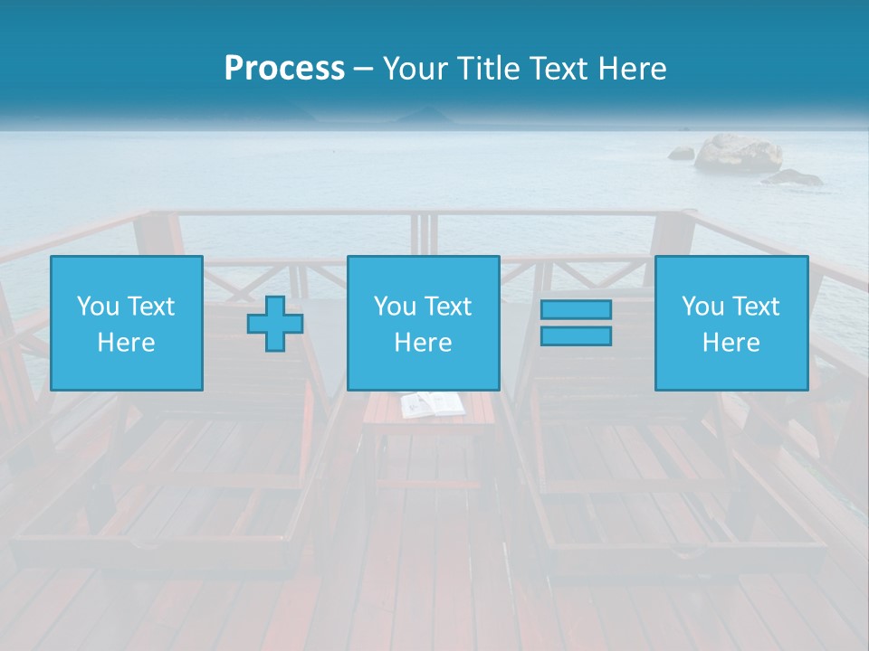 Sunbeds By The Sea PowerPoint Template