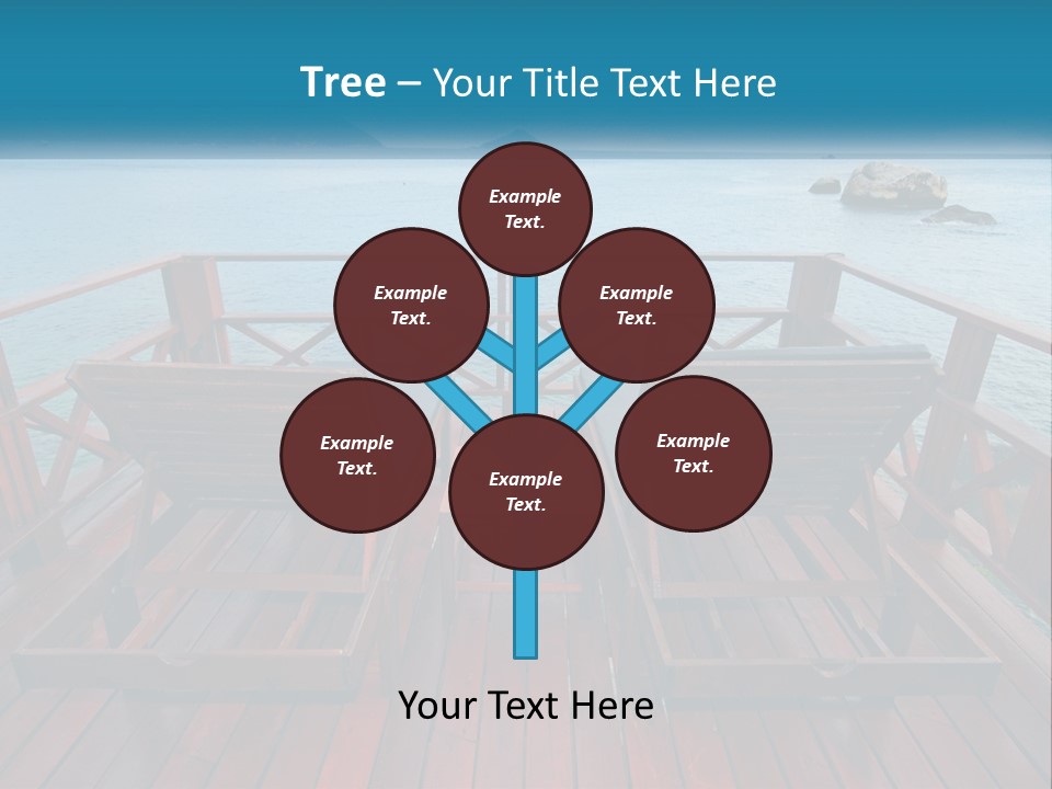 Sunbeds By The Sea PowerPoint Template