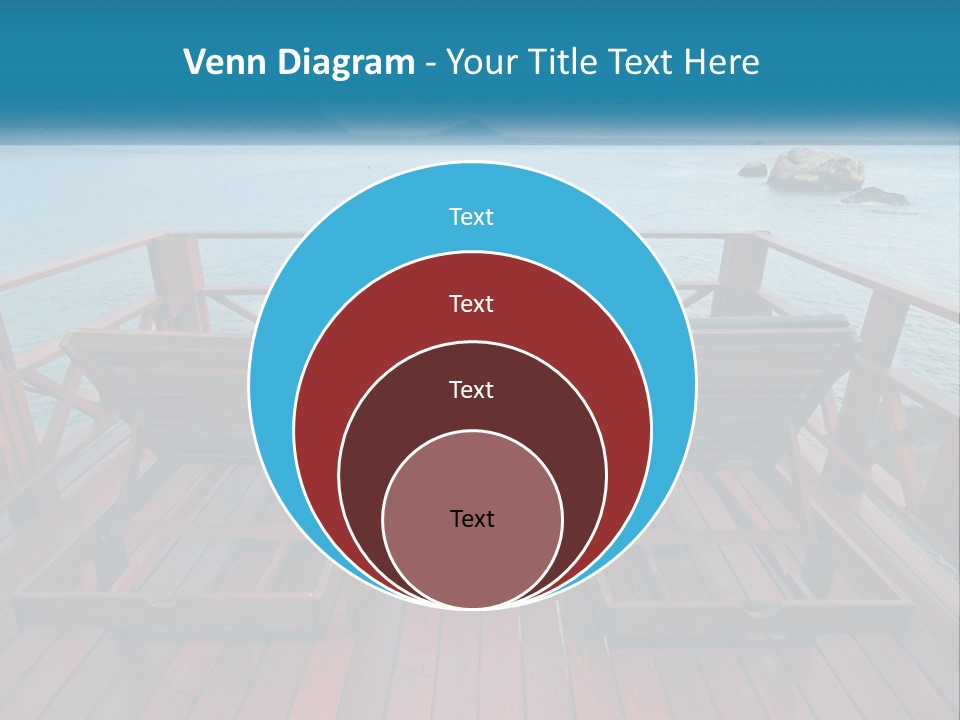 Sunbeds By The Sea PowerPoint Template