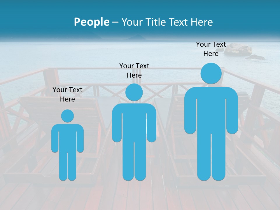 Sunbeds By The Sea PowerPoint Template