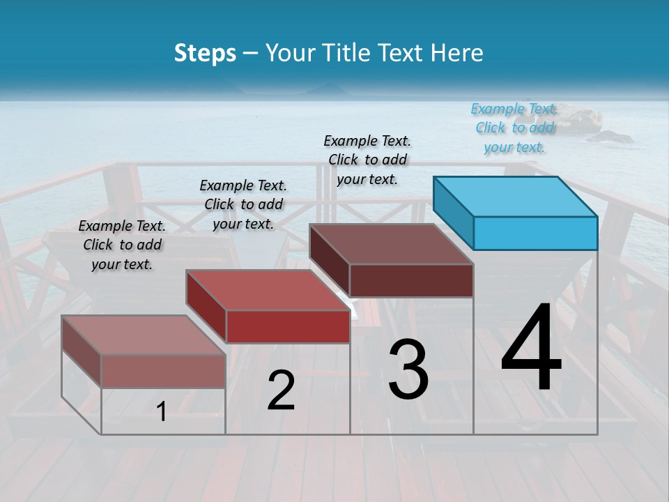 Sunbeds By The Sea PowerPoint Template