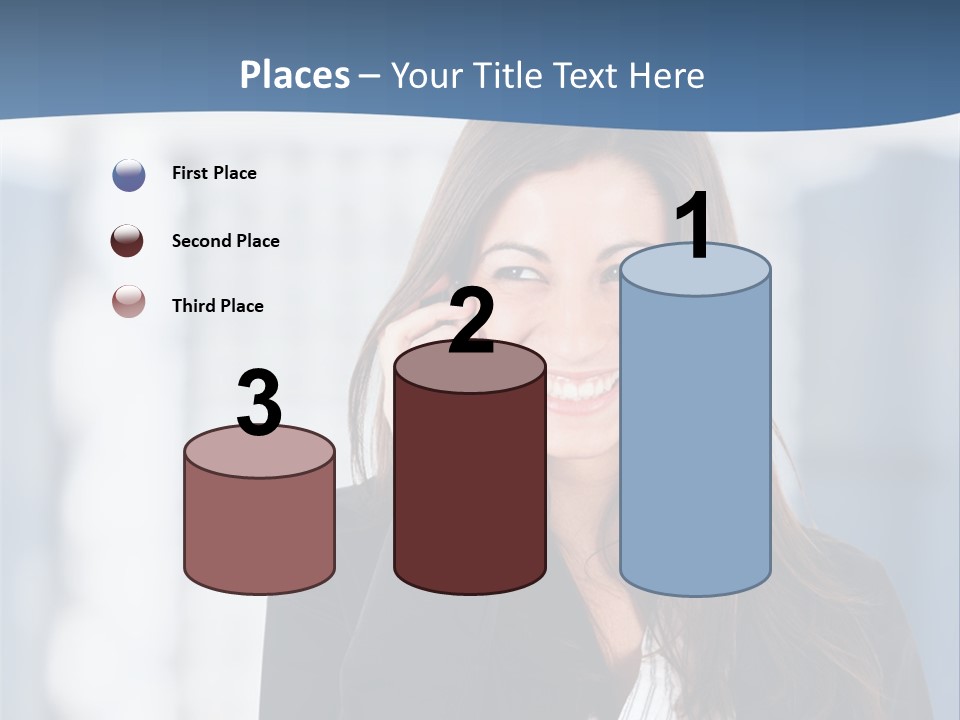 The Girl Is Talking On The Phone PowerPoint Template