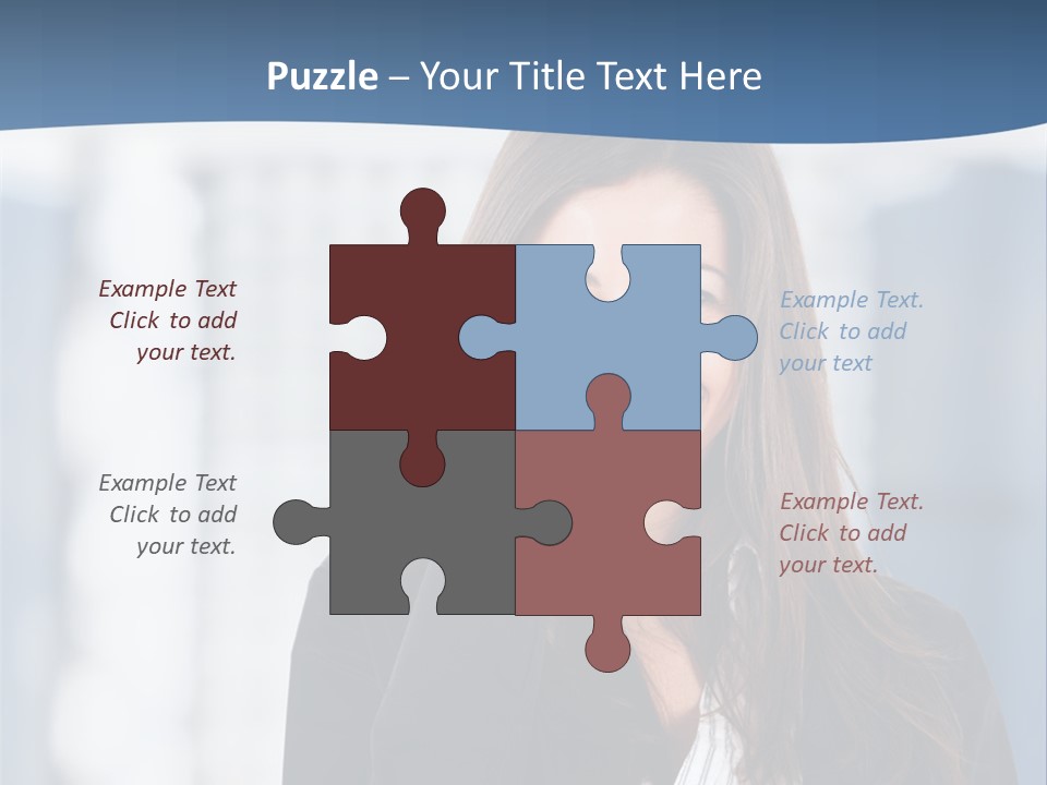 The Girl Is Talking On The Phone PowerPoint Template