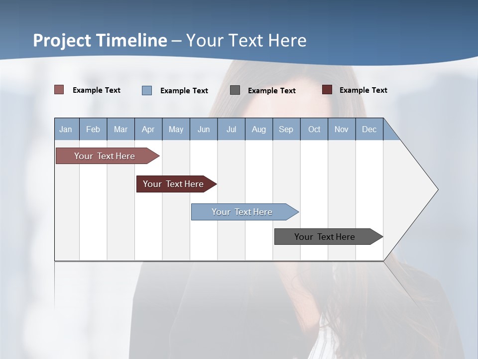The Girl Is Talking On The Phone PowerPoint Template