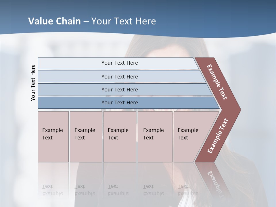 The Girl Is Talking On The Phone PowerPoint Template