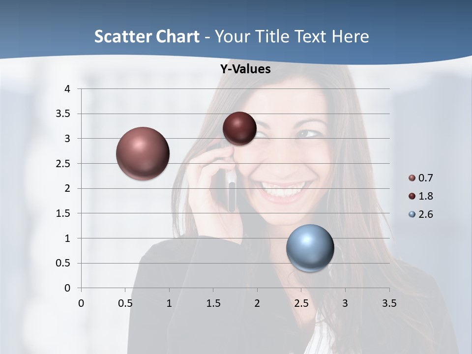 The Girl Is Talking On The Phone PowerPoint Template