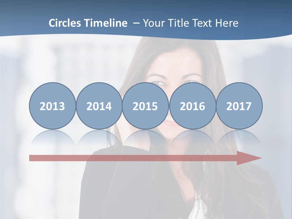 The Girl Is Talking On The Phone PowerPoint Template