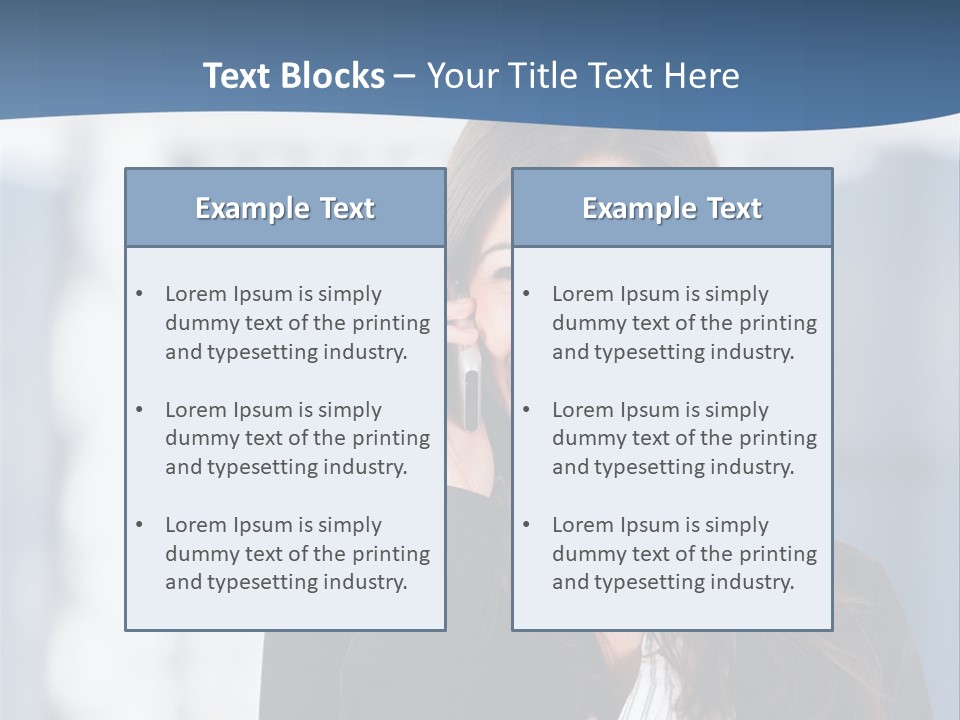 The Girl Is Talking On The Phone PowerPoint Template