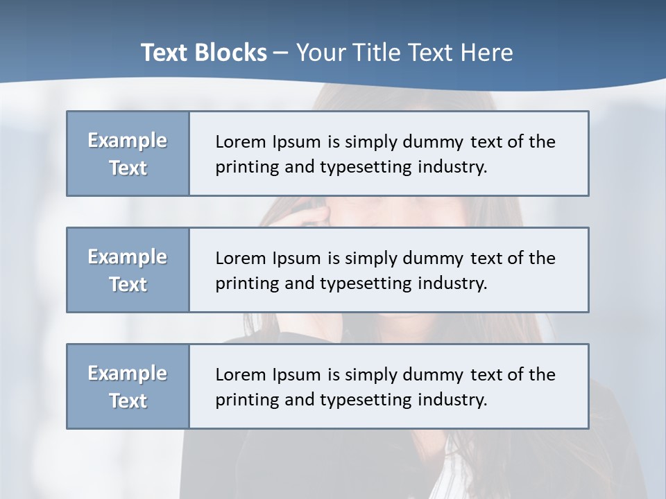 The Girl Is Talking On The Phone PowerPoint Template