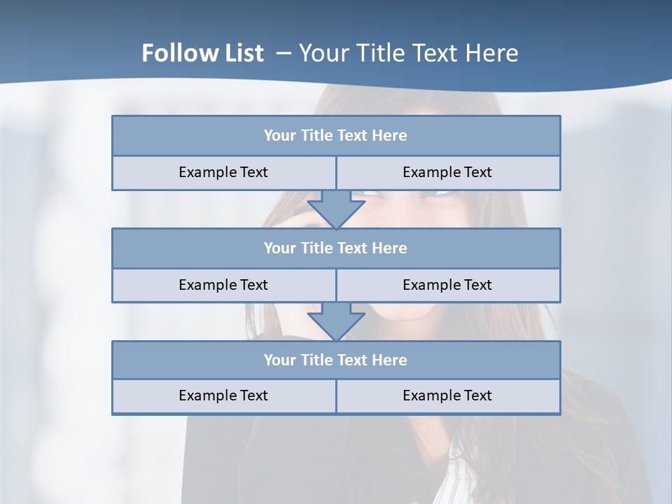 The Girl Is Talking On The Phone PowerPoint Template