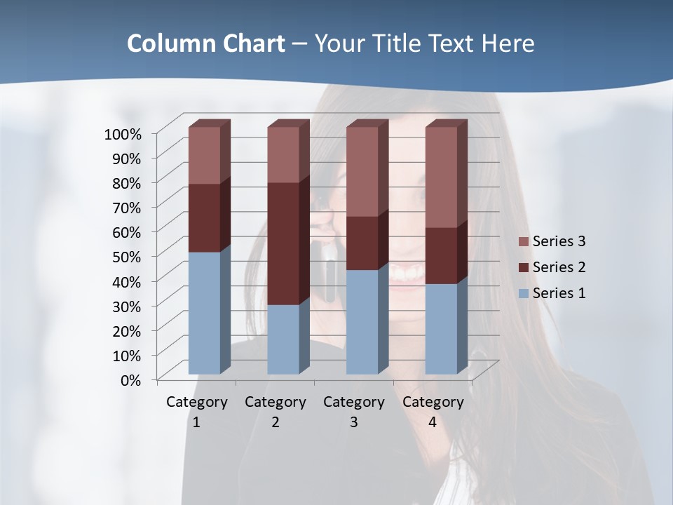 The Girl Is Talking On The Phone PowerPoint Template