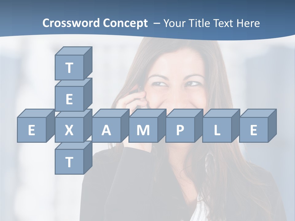 The Girl Is Talking On The Phone PowerPoint Template