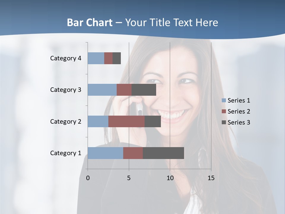 The Girl Is Talking On The Phone PowerPoint Template