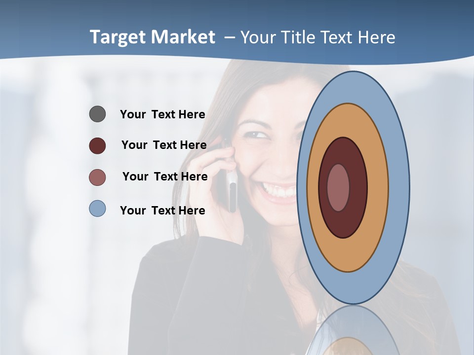 The Girl Is Talking On The Phone PowerPoint Template