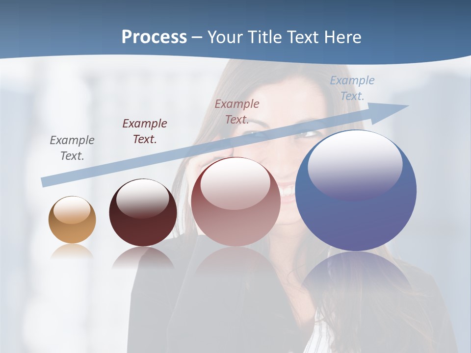 The Girl Is Talking On The Phone PowerPoint Template