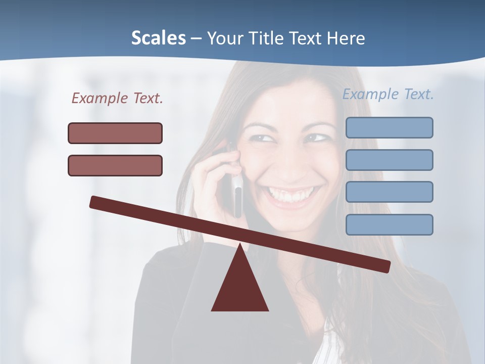 The Girl Is Talking On The Phone PowerPoint Template