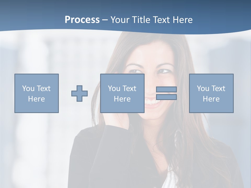 The Girl Is Talking On The Phone PowerPoint Template