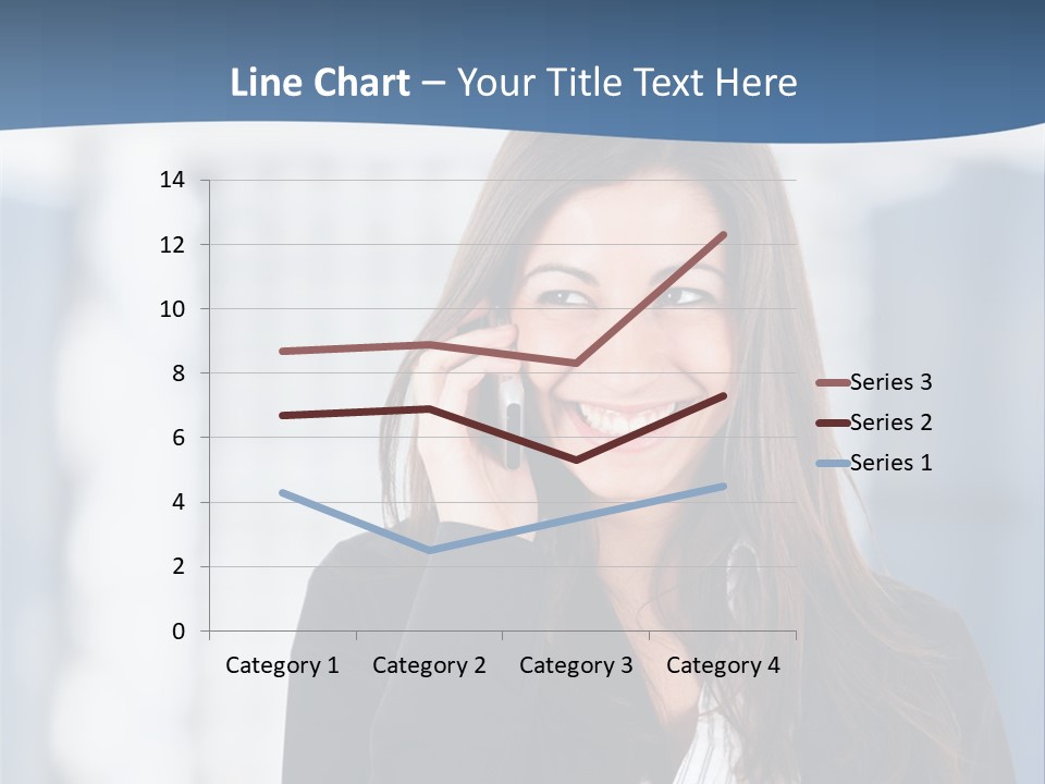 The Girl Is Talking On The Phone PowerPoint Template