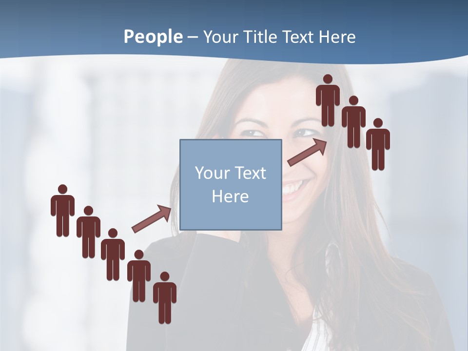 The Girl Is Talking On The Phone PowerPoint Template