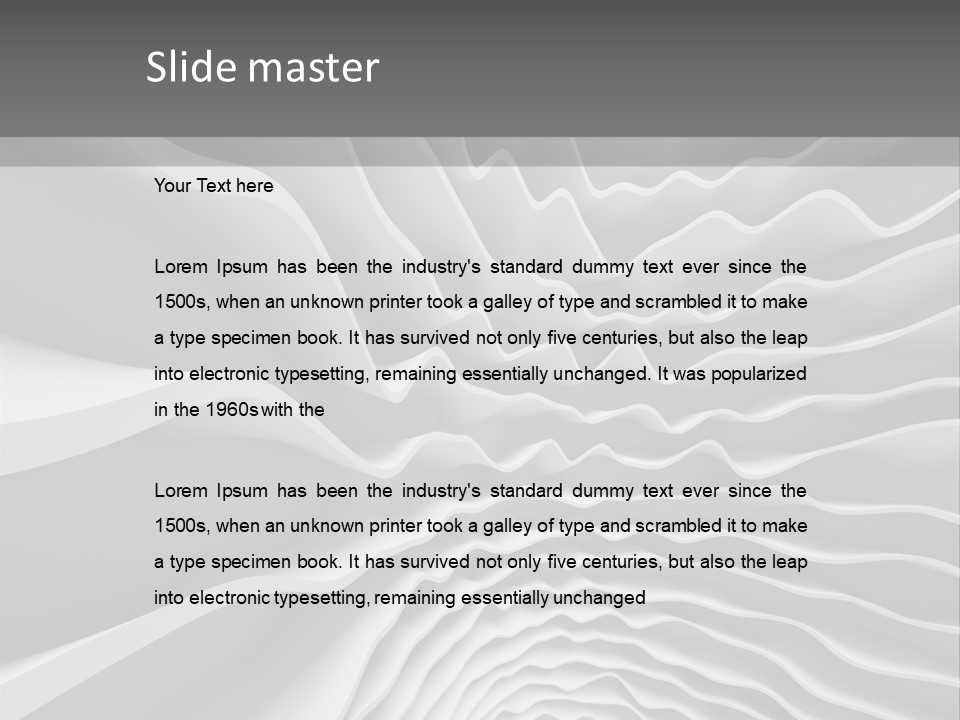 Waves Illustration PowerPoint Template