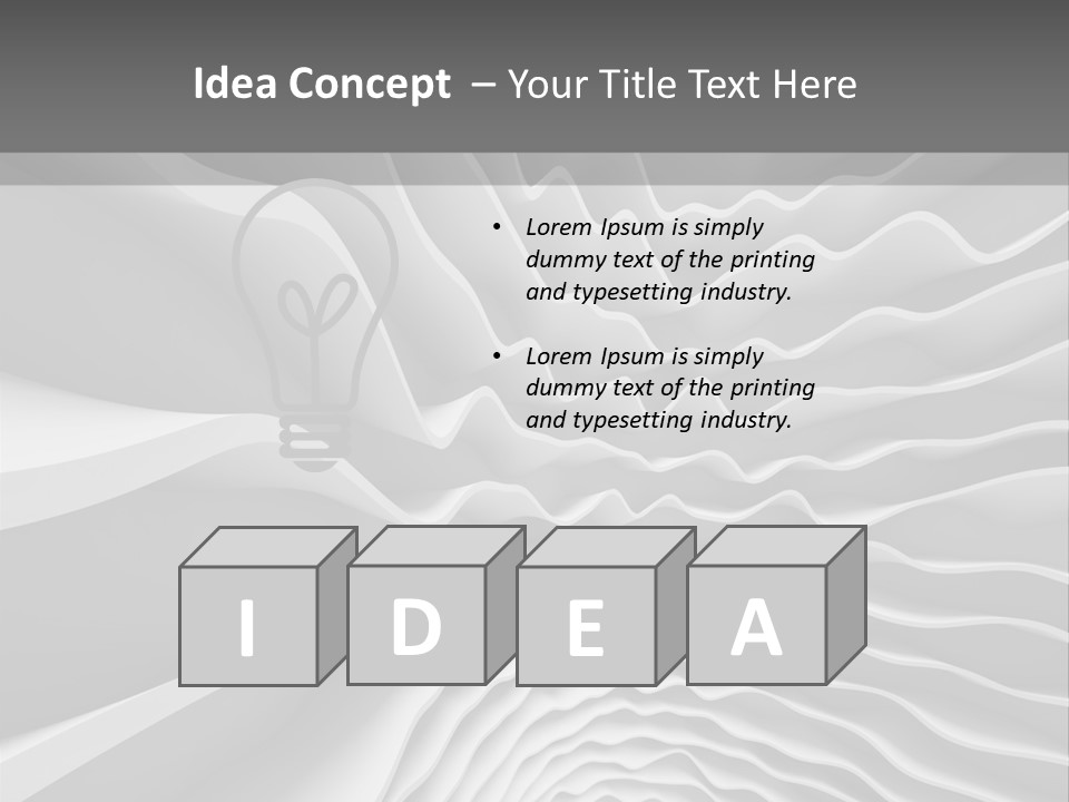 Waves Illustration PowerPoint Template