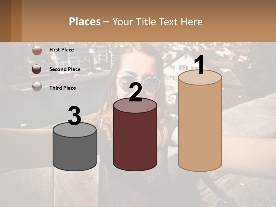 Selfie Girl PowerPoint Template