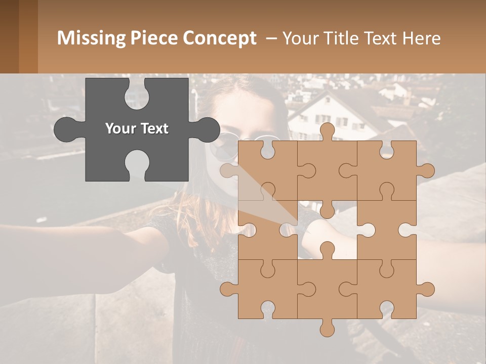 Selfie Girl PowerPoint Template