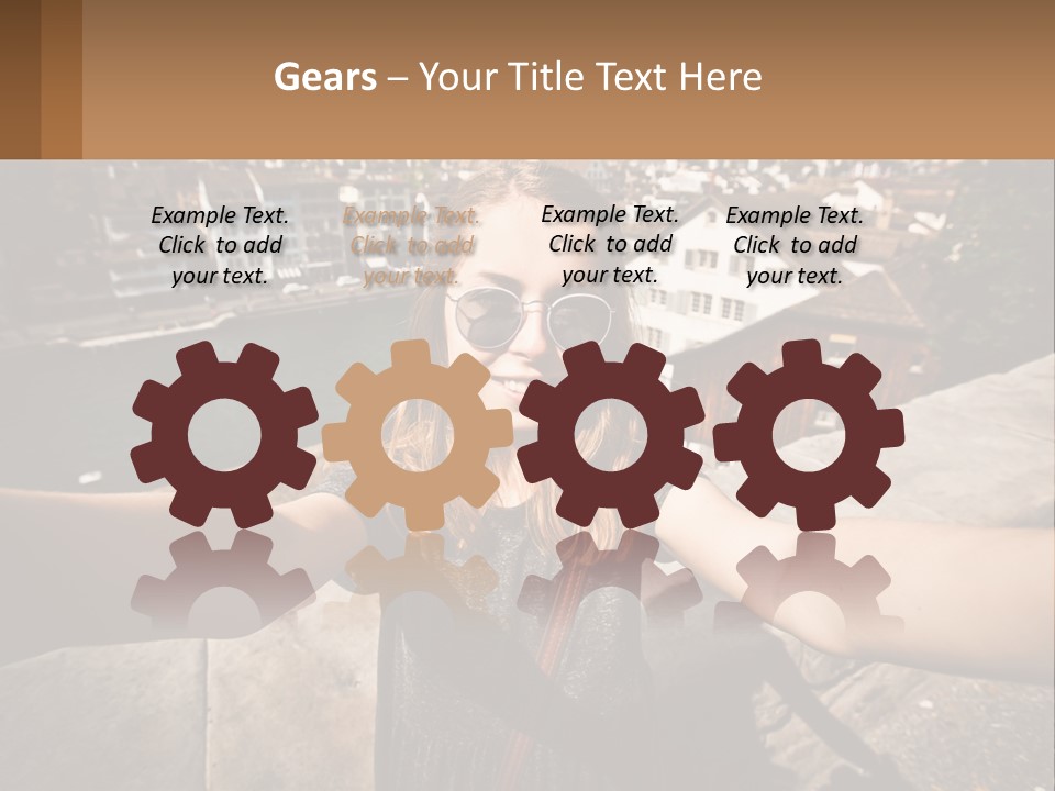 Selfie Girl PowerPoint Template