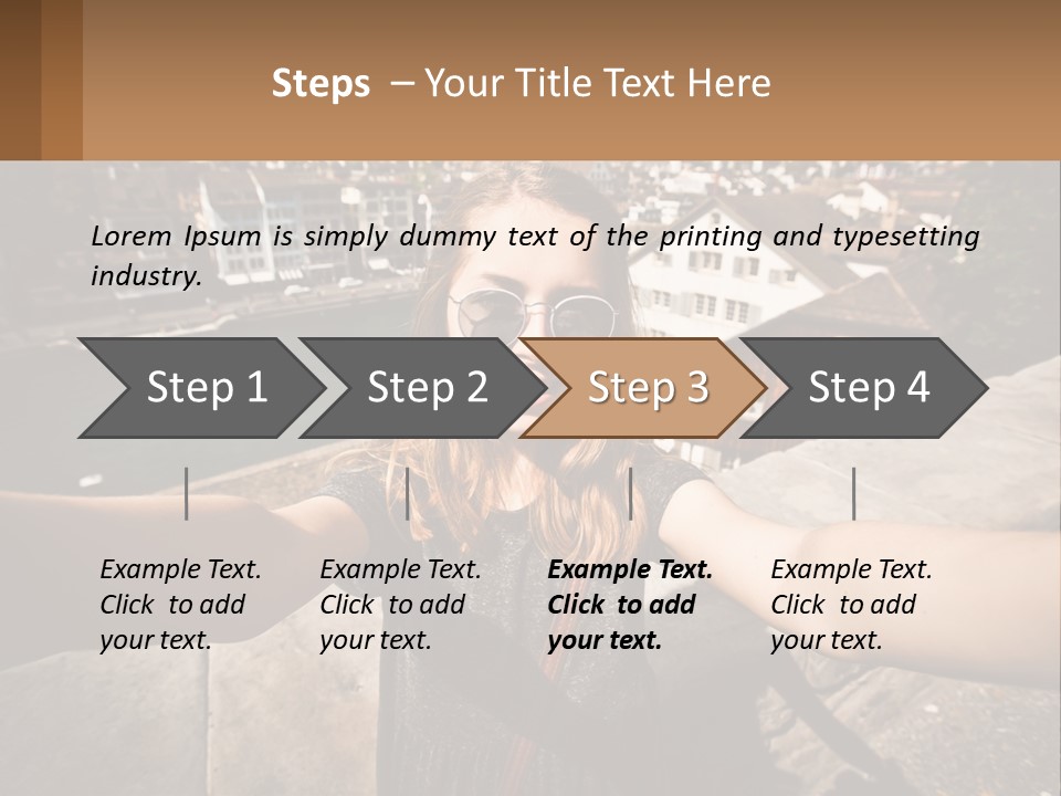 Selfie Girl PowerPoint Template