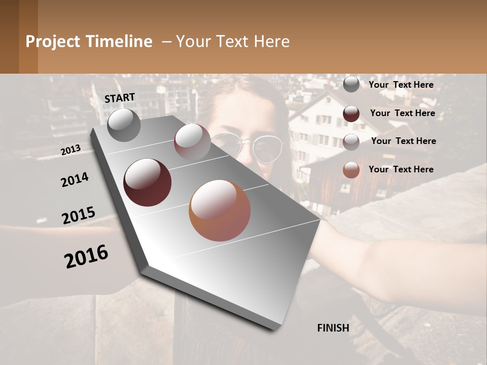 Selfie Girl PowerPoint Template