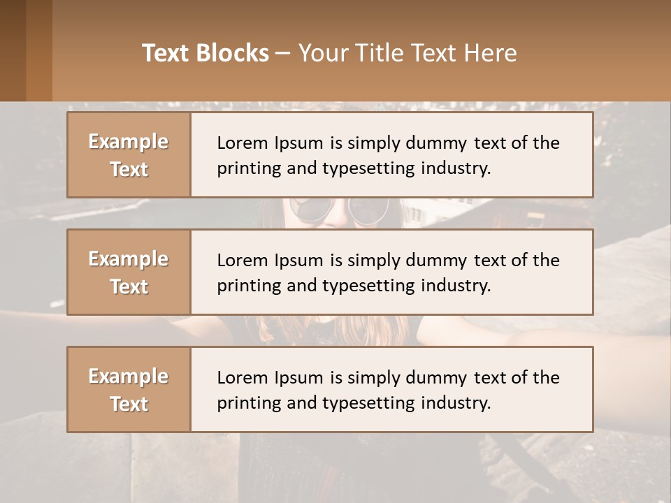 Selfie Girl PowerPoint Template