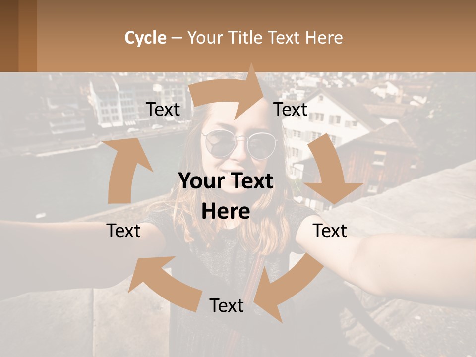 Selfie Girl PowerPoint Template