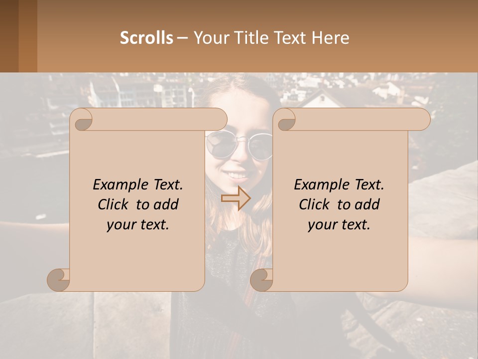 Selfie Girl PowerPoint Template