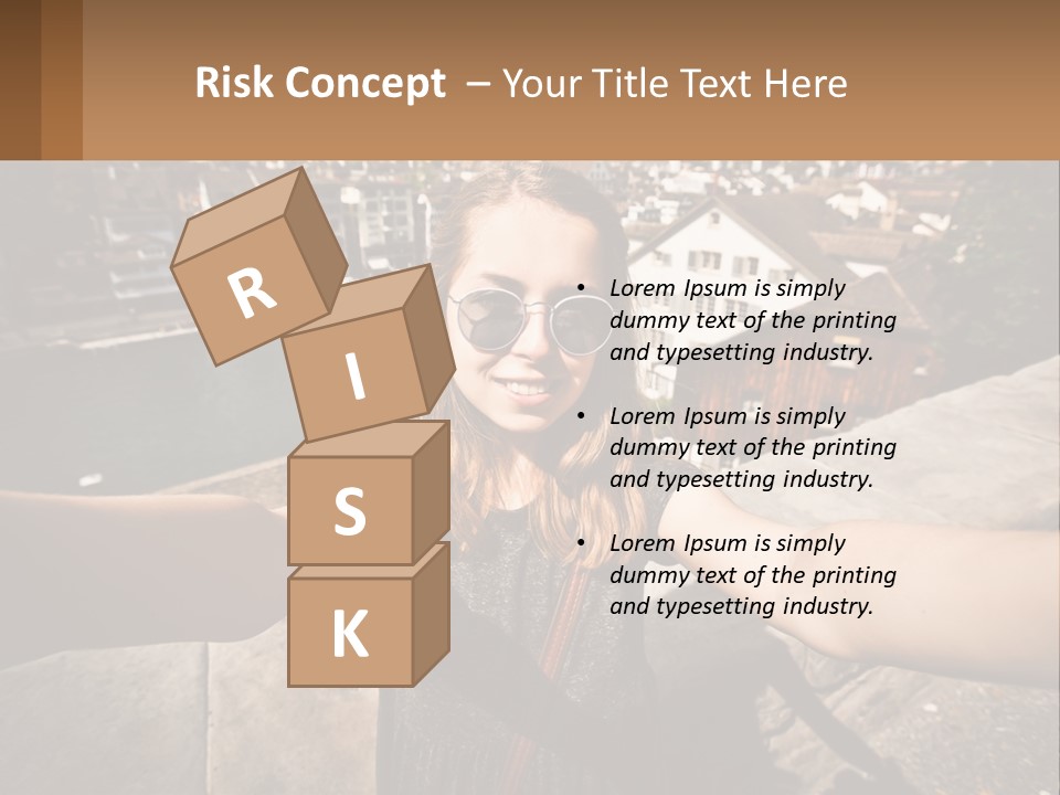 Selfie Girl PowerPoint Template