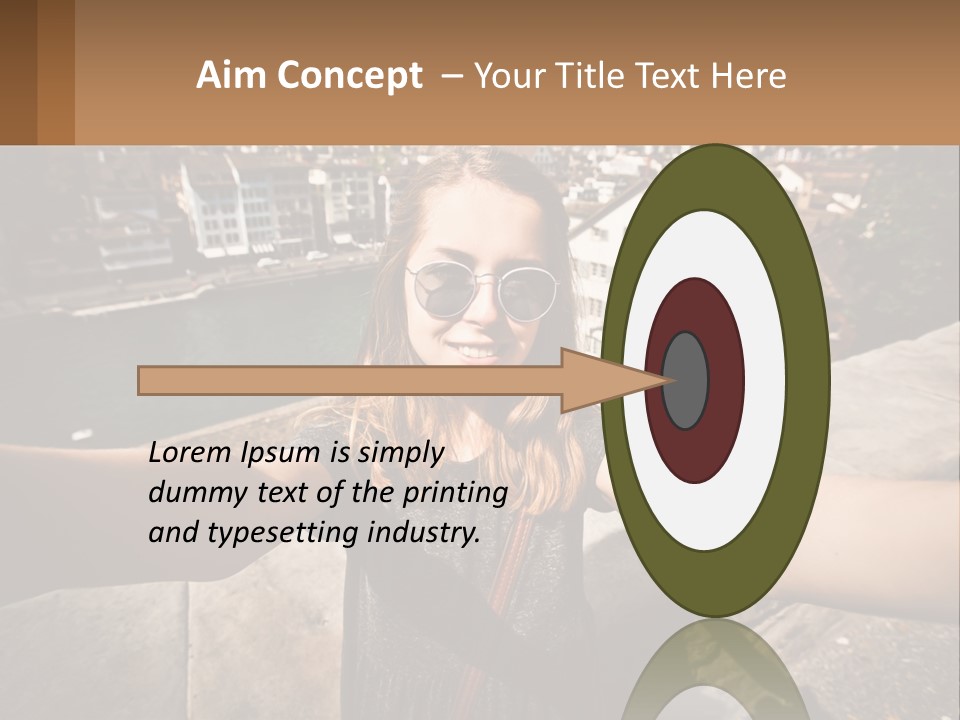 Selfie Girl PowerPoint Template