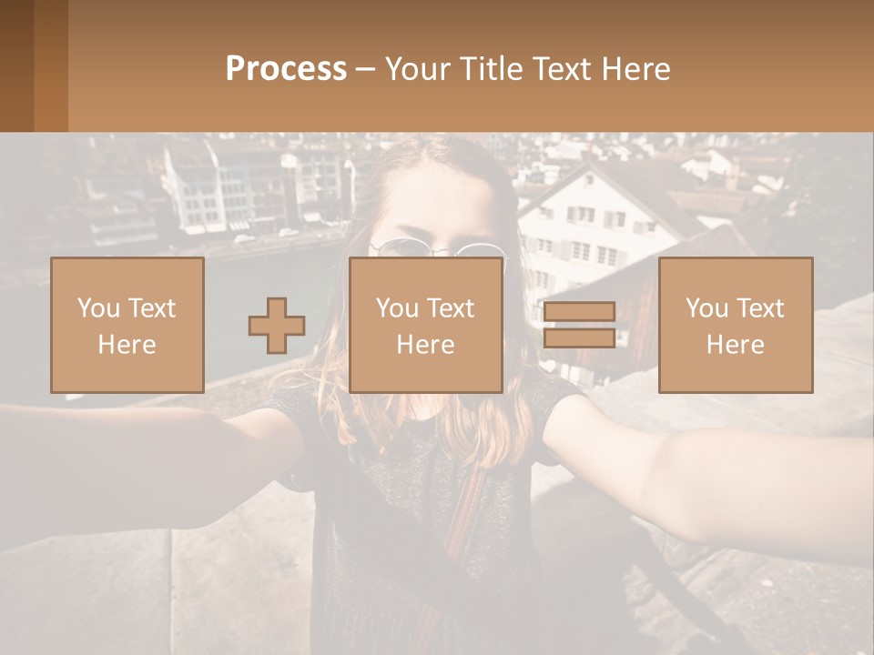 Selfie Girl PowerPoint Template