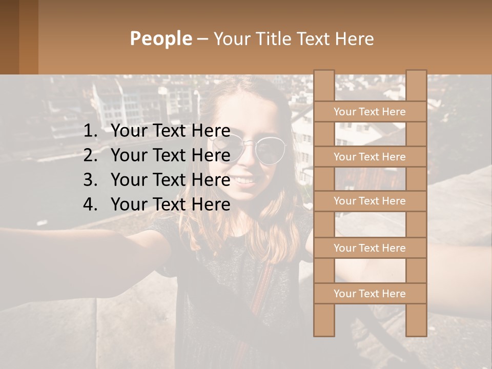 Selfie Girl PowerPoint Template