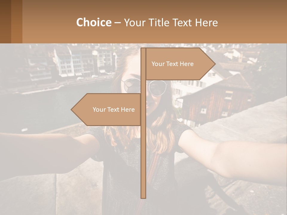 Selfie Girl PowerPoint Template