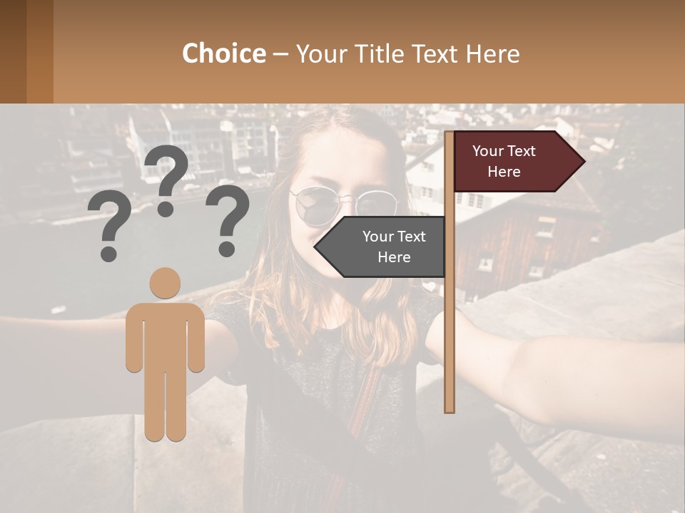 Selfie Girl PowerPoint Template