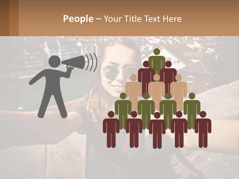 Selfie Girl PowerPoint Template