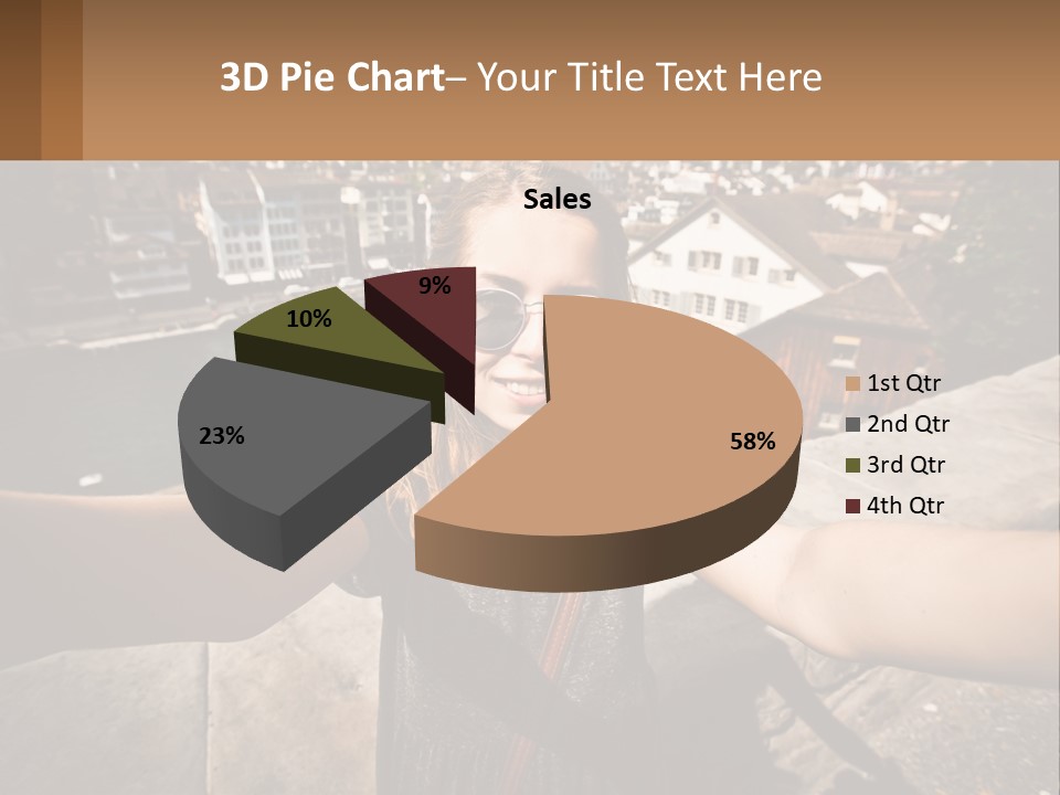 Selfie Girl PowerPoint Template
