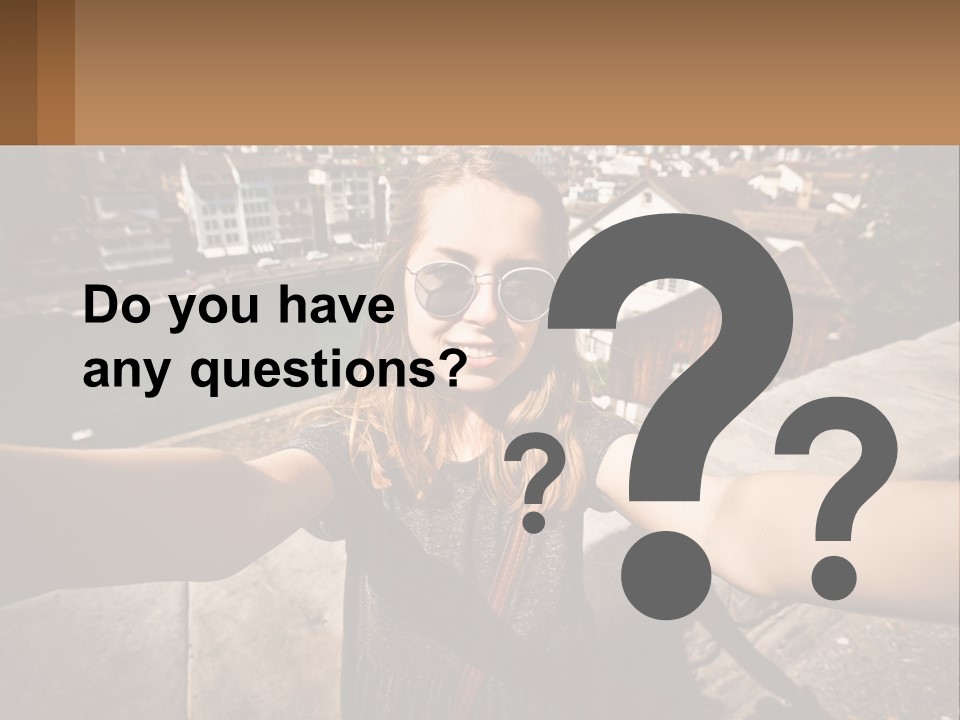 Selfie Girl PowerPoint Template